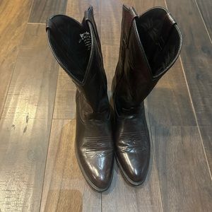 leather cowboy boots